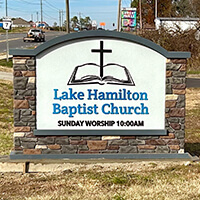 Church Sign for Fishermen Baptist Church - Bon Secour, AL