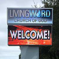 Church Sign for Church of the Good Shepherd Methodist Church VA