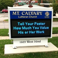 Church Sign for St. Paul's Lutheran Church - Casco, MI