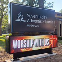 Church Sign for Scenic Hills Seventh-day Adventist Church & School