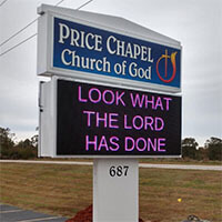 Official Sign Company for the Church of God Cleveland, TN