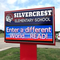 School Sign for Hunter Elementary School - Elizabethton, TN